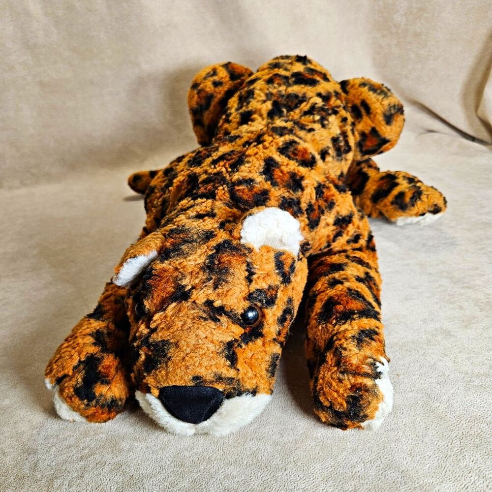 The Manhattan Toy Company Vintage 1997 Leopard Plush Brown Black